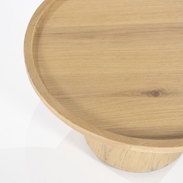 Masuta de cafea Leia din MDF stejar 66x66x39 cm - Img 2