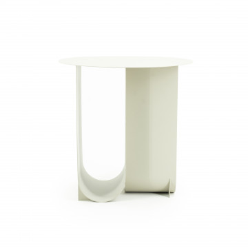 Masuta laterala din metal Otus alba 45x45x45 cm