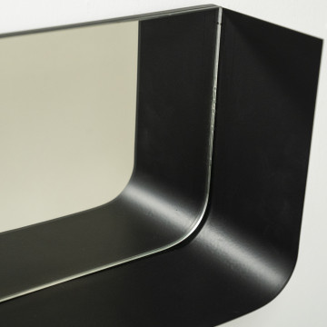 Oglinda cu rama din fier Image dreptunghiulară 20x12x50 cm neagra - Img 3