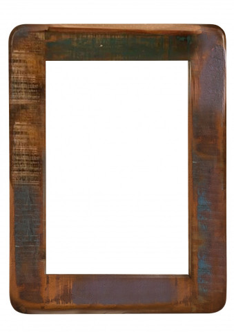 Oglinda dreptunghiulara cu rama din lemn lacuit FRIDGE, 60 x 3 x 80 cm - Img 1
