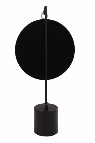 Oglinda rotunda argintiu/negru Elegance 13x30x65 cm - Img 4
