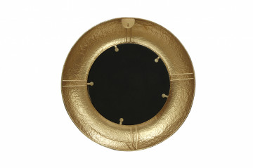 Oglindă rotunda cu rama din fier aurie Duke 75x75x9 cm - Img 4