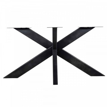 Picior pentru masa din fier Industrial Spider negru 75 x 155 x 100 cm - Img 2