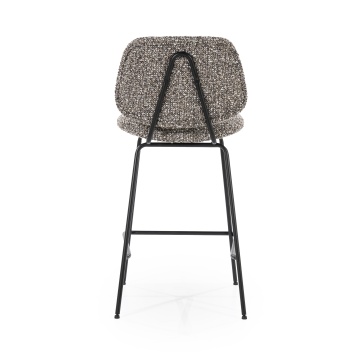 Scaun de bar Jon din Țesătură și metal taupe - Img 6
