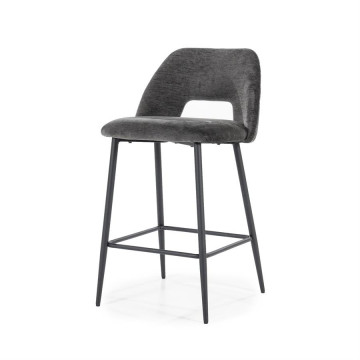 Scaun de bar tapitat Esmee antracit