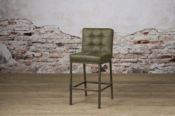 Scaun de bar tapitat Vasco verde - Img 2