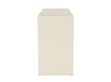Servanta din MDF, cu efect material, alb crem, 120x35x60 cm - Img 4