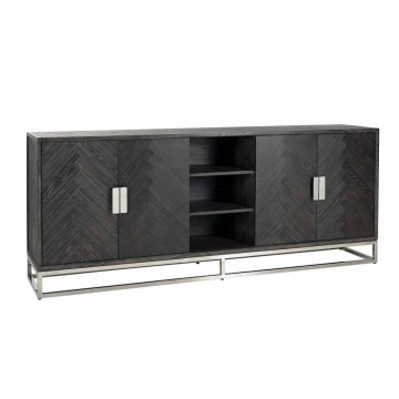 Servanta din stejar Blackbone 225 cm, 4 usi