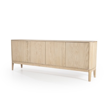 Servanta Harvey din lemn de stejar 200x40x75 cm - Img 3