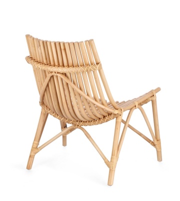 Set 2 Fotolii lounge Menendez, din ratan, natural, 77 x 80 x 84 cm - Img 2