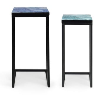 Set 2 măsuțe cafea Reef, cu cadru metalic vopsit epoxidic - Img 4