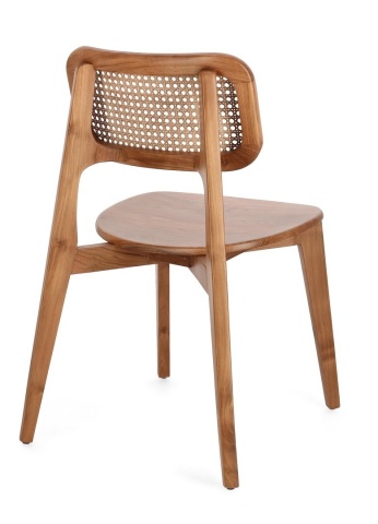 Set de 2 scaune Abby, din lemn de tec și ratan, finisaj natural, 52 x 56 x 83.5 cm - Img 2