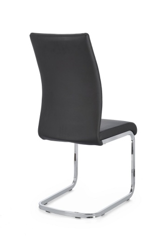 Set de 4 scaune Myra din piele ecologică, gri închis, 41x60x98 cm - Img 2