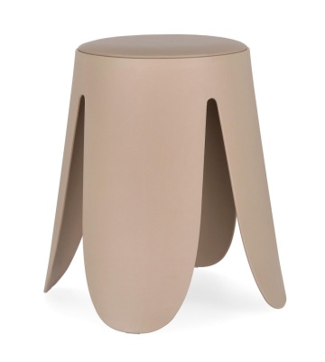 Set de 4 taburete Imogen, ivoriu, diametru 37 cm, înălțime 47 cm