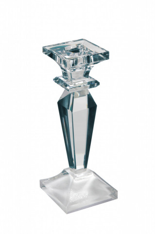 Suport lumanare din sticla de cristal Floretta II, transparent - Img 3