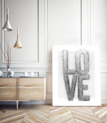 Tablou din aluminiu Liebe 80cm x 100cm - Img 6