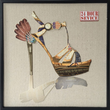 Tablou din hartie Style II 42cm x 42cm