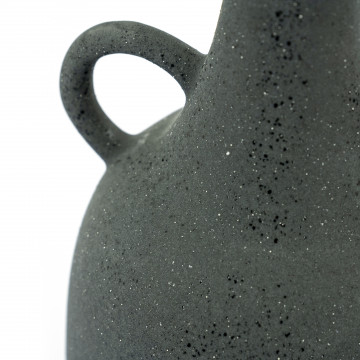 Vaza de ceramica Saya mare neagra 39,5 cm - Img 2