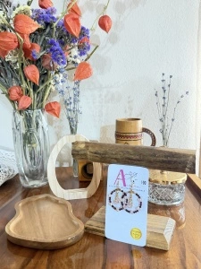 Cercei Handmade | Bordo și Roz Pudrat | Atelier Aurora