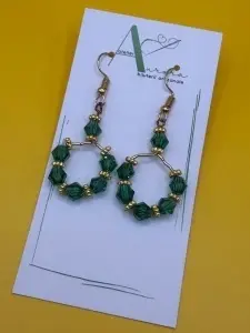 Pădurea de Jad | Cercei cristale | Handmade