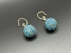 Roua Nopții | Cercei din mărgele Miyuki