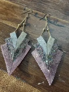 Colecția Origami | Sakura | Cercei din mărgele Miyuki - Img 2