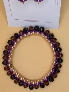 Amurg Imperial | Set cercei și brățară | Handmade
