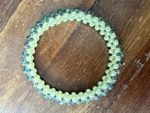 Grădina Împărătesei | Brățară Cristale Verde Smarald | Mărgele Miyuki