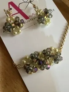 Set cercei și brățară | Grădina de Amurg | Handmade | Atelier Aurora - Img 2