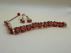 Aurora Regală | Set cercei și brățară | Handmade