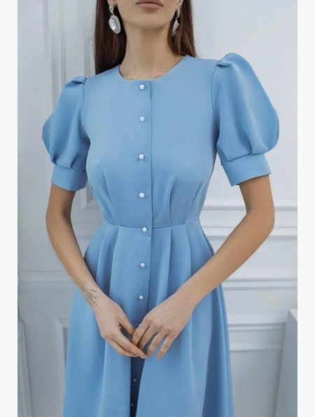 Rochie Hermosa Lunga Bleu - Img 5