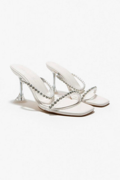 Sandale papuci Laila White