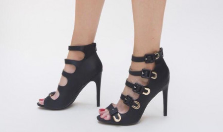 Botine cu barete Black - Img 3