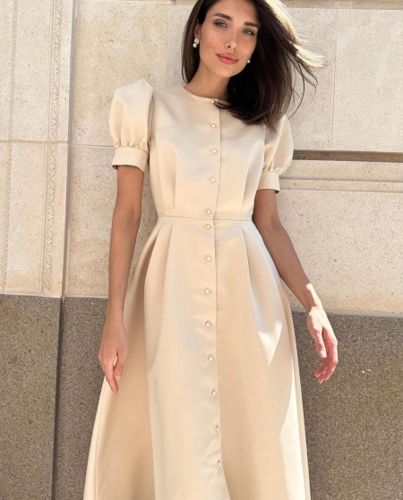Rochie Hermosa Lunga Beige - Img 4