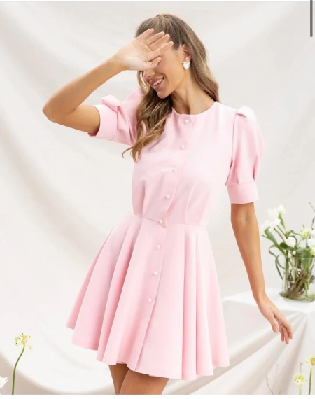 Rochie Hermosa Scurta Pink - Img 5