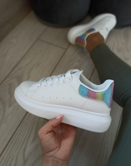 Adidasi Alexander White+Rainbow