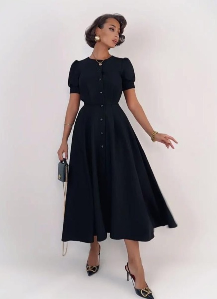 Rochie Hermosa Lunga Black - Img 2