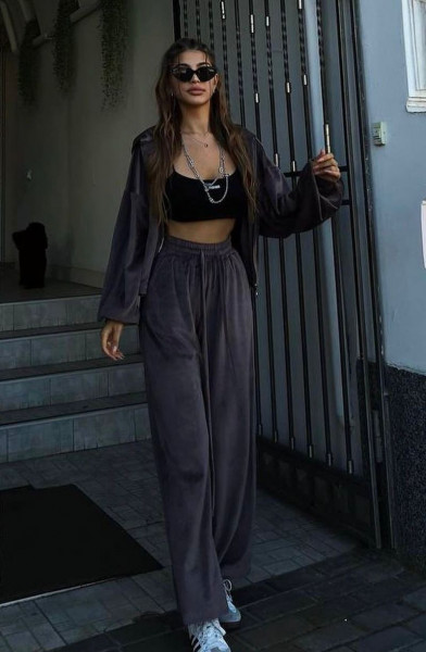 Trening catifea Kim Grey