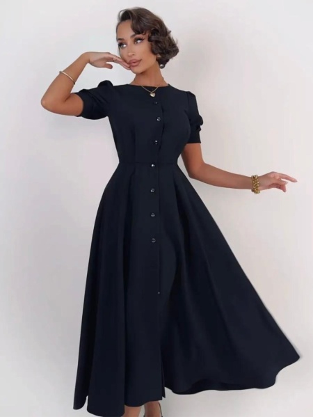 Rochie Hermosa Lunga Black - Img 3