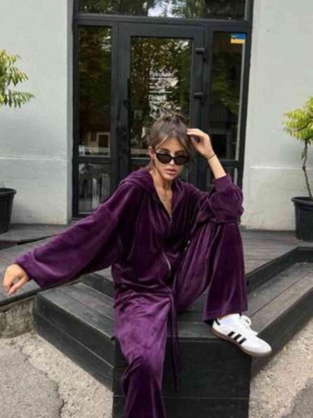 Trening catifea Kim Purple