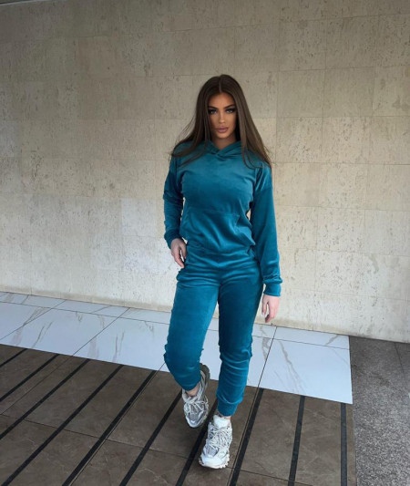 Trening din catifea Moa Turcoaz