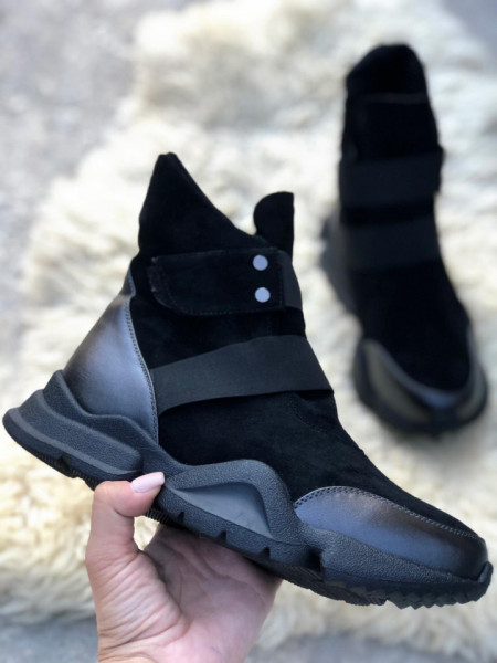 ghete cu platforma cu blana imblanite shoesboutique