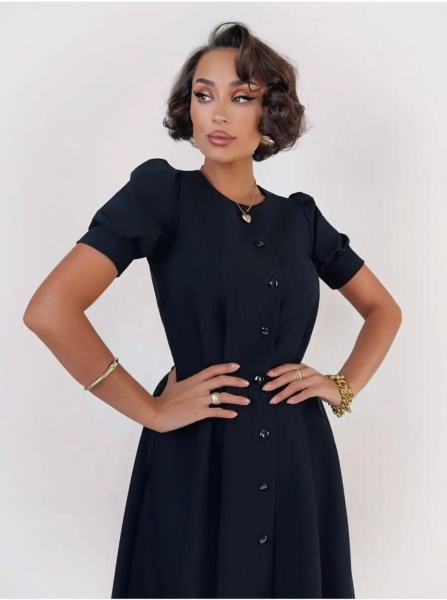 Rochie Hermosa Lunga Black - Img 4