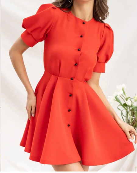 Rochie Hermosa Scurta Red - Img 4
