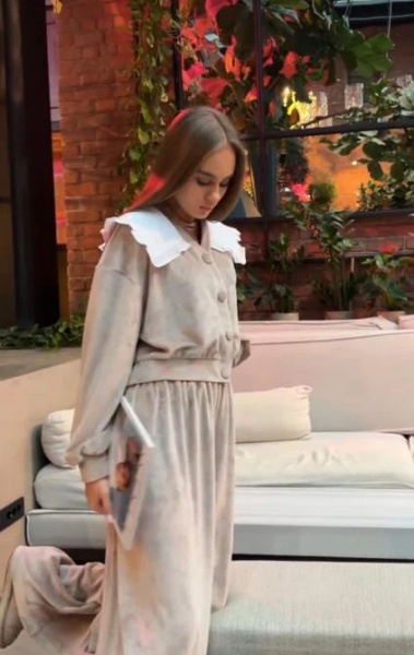 trening catifea set 2 piese soft larg oversize