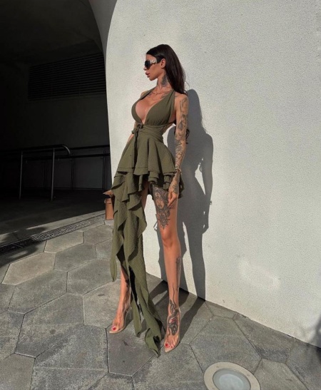 Rochie Anabel Kaki - Img 4