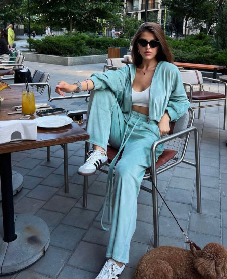 Trening catifea Kim Aqua