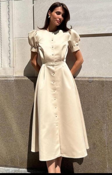Rochie Hermosa Lunga Beige - Img 2