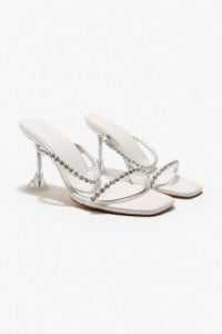 Sandale papuci Laila White