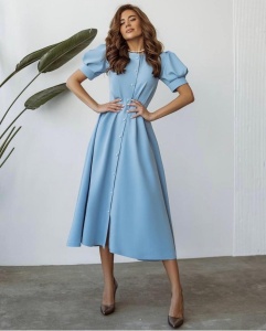 Rochie Hermosa Lunga Bleu